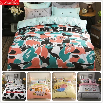 DIY Scrawl Print Cotton 3/4 pcs Bedding Set King Queen Double Size Duvet Cover 1.5m 1.8m 2m Flat Sheet Bed Linen Kids Bedclothes
DIY Scrawl Print Cotton 3/4 pcs Bedding Set King Queen Double Size Duvet Cover 1.5m 1.8m 2m Flat Sheet Bed Linen Kids Bedclothes