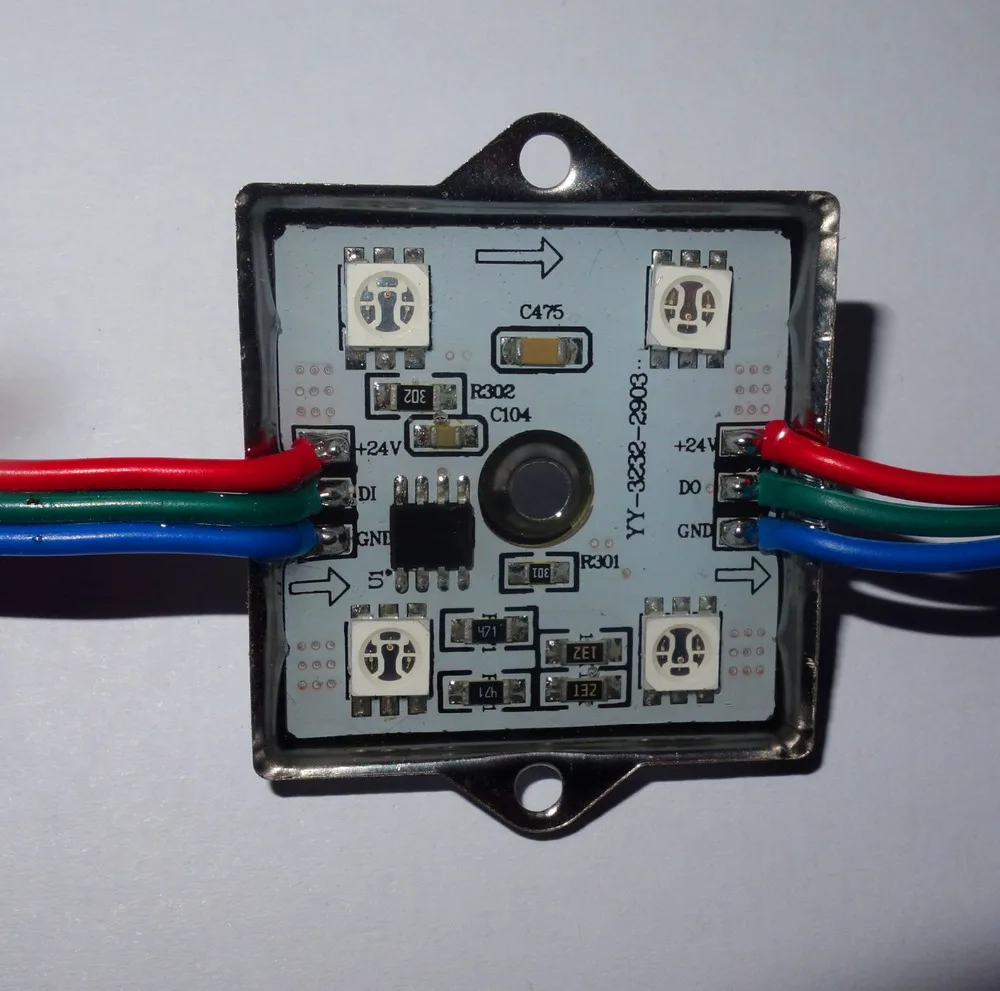 DC24V UCS1903;addressable led smart module;0.96W;RGB full color;IP68 rated;with rgb wire
DC24V UCS1903;addressable led smart module;0.96W;RGB full color;IP68 rated;with rgb wire
