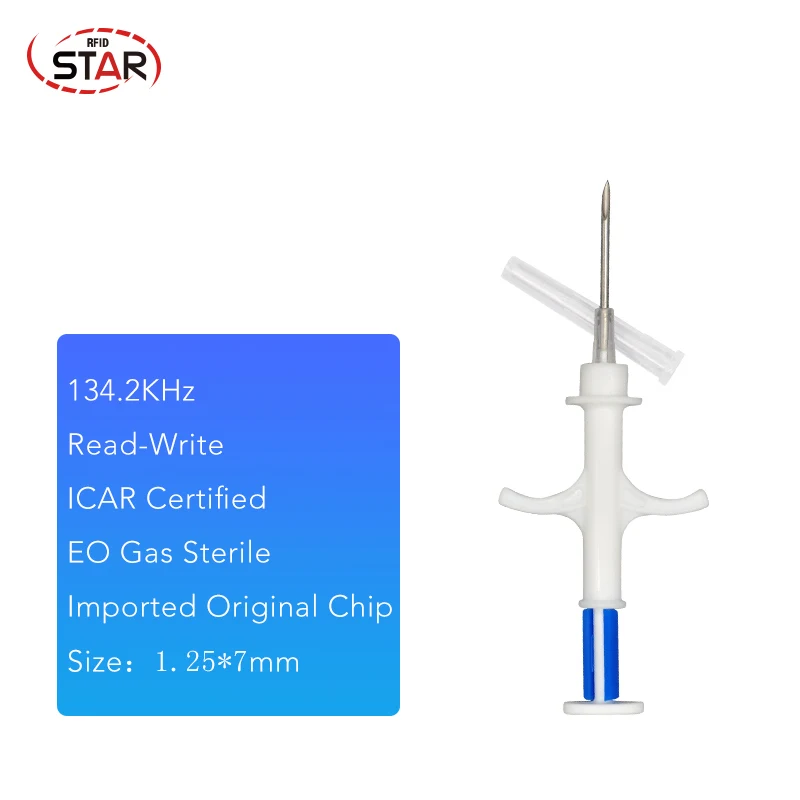 100pc/lot 1.25*7mm Mini RFID Animal Microchip Pet Chip Syringe iso Fdx-b microchip 134.2khz glass tags plastic injector syringe
100pc/lot 1.25*7mm Mini RFID Animal Microchip Pet Chip Syringe iso Fdx-b microchip 134.2khz glass tags plastic injector syringe