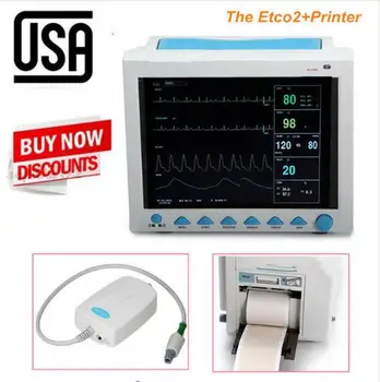 US 7-Parameters Vital Signs ICU Patient Monitor+Capnography ETCO2+Printer FDA CE
US 7-Parameters Vital Signs ICU Patient Monitor+Capnography ETCO2+Printer FDA CE