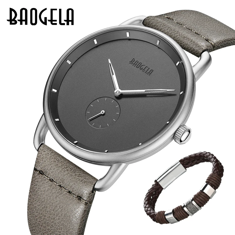 New BAOGELA Brand Men's Quartz Analogue Watches Fashion Simple Leather Minimalism Ultra Thin Wrist watch Man Relogios Masculinos
New BAOGELA Brand Men's Quartz Analogue Watches Fashion Simple Leather Minimalism Ultra Thin Wrist watch Man Relogios Masculinos