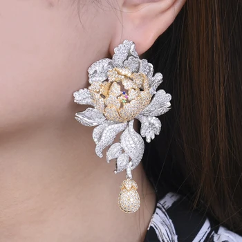 missvikki Noble Luxury Gorgeous Exquisite Blooming Peony flower Earrings for Women Wedding Attend important occasions Jewelry
missvikki Noble Luxury Gorgeous Exquisite Blooming Peony flower Earrings for Women Wedding Attend important occasions Jewelry