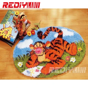 3D Latch Hook Rug Kits Cartoon Tiger DIY Needlework Unfinished Crocheting Rug Yarn Cushion Mat Home Decor Embroidery Carpet Rug 
3D Latch Hook Rug Kits Cartoon Tiger DIY Needlework Unfinished Crocheting Rug Yarn Cushion Mat Home Decor Embroidery Carpet Rug