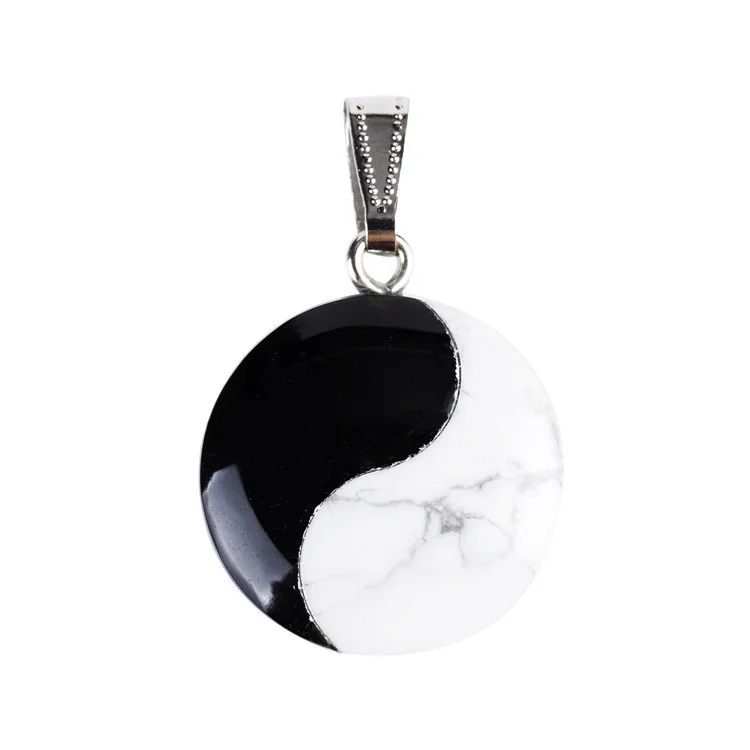 2018 bestselling top quality natural stone Tai Chi Yin Yang Charm pendants for jewelry making 1pcs/lot Wholesale free shipping | Украшения
