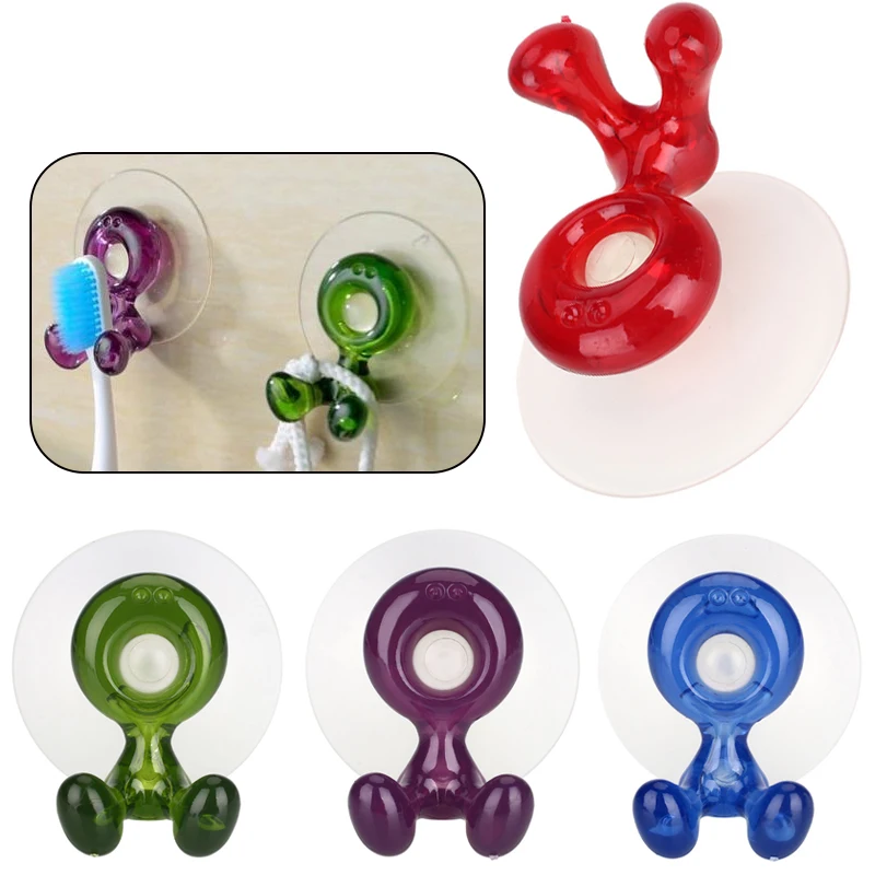 Fashion Toothbrush Rack Suction Cup Plastic Red/Green/Blue/Purple Cartoon Lovely Bathroom Sucker
Fashion Toothbrush Rack Suction Cup Plastic Red/Green/Blue/Purple Cartoon Lovely Bathroom Sucker