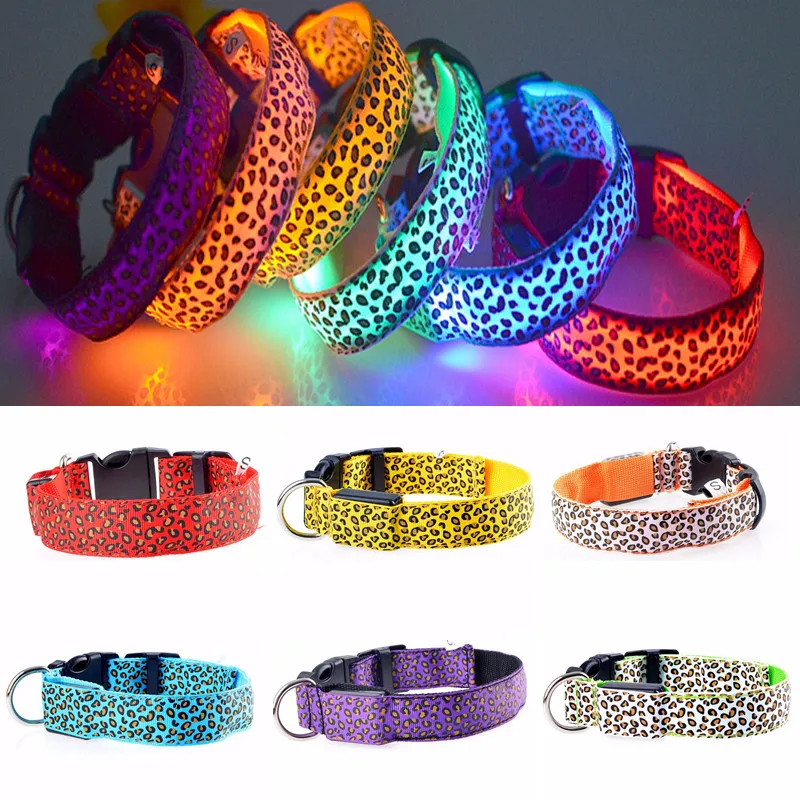 FML Leopard 2.5cm Wide LED Pet Dog Collar 3 Mode Flashing Luminous Lighting Safety For Small Medium Large Pet Dogs
FML Leopard 2.5cm Wide LED Pet Dog Collar 3 Mode Flashing Luminous Lighting Safety For Small Medium Large Pet Dogs
