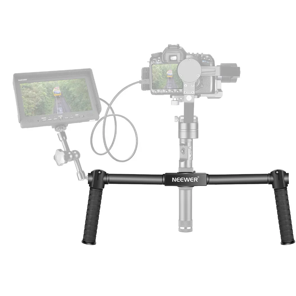 Neewer Dual Handheld Grip for Neewer Crane/Crane M/Zhiyun/Crane M 3-Axis Handheld Stabilizer 1.5 feet/46.5 cm Camera Gimbal
Neewer Dual Handheld Grip for Neewer Crane/Crane M/Zhiyun/Crane M 3-Axis Handheld Stabilizer 1.5 feet/46.5 cm Camera Gimbal