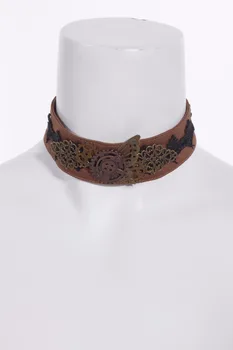 RQ Series Vintage Women Chokers Fashion Chokers For Neck Protection Gothic Coffee Chokers With Button Decoration Necktie
RQ Series Vintage Women Chokers Fashion Chokers For Neck Protection Gothic Coffee Chokers With Button Decoration Necktie