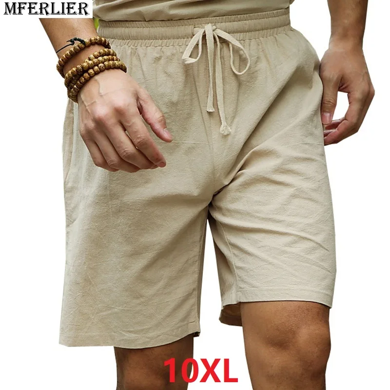 MFERLIER summer Shorts men linen cotton plus big size 6XL 7XL 8XL 9XL 10XL casual short pants vintage 50 loose larger Elastic
MFERLIER summer Shorts men linen cotton plus big size 6XL 7XL 8XL 9XL 10XL casual short pants vintage 50 loose larger Elastic