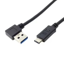 Type-C Cable USB3.1 to Elbow USB3.0 Male to Male Data Cable Type-C To USB3.0 Cable for Nokia N1 Tablet& Mobile Phone 3FT 1M