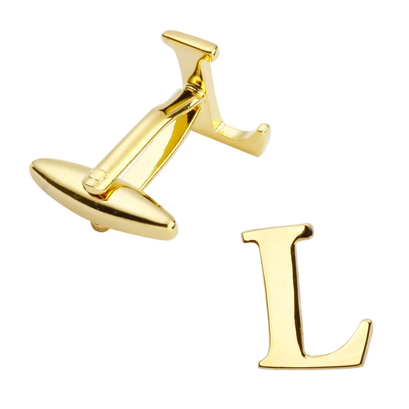 Men's jewelry high quality metal/gold fashion cufflinks, French shirt cuff links letters L cufflink
Men's jewelry high quality metal/gold fashion cufflinks, French shirt cuff links letters L cufflink