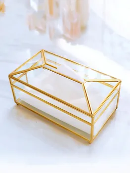 European creative glass tissue box Simple living room household tissue box Nordic luxury light luxury napkin holder box
European creative glass tissue box Simple living room household tissue box Nordic luxury light luxury napkin holder box