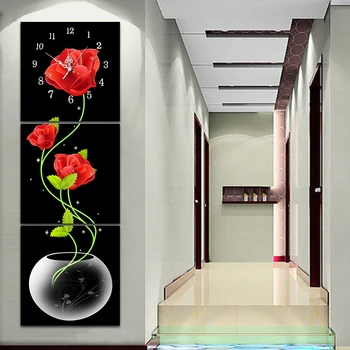 New 5D DIY Red Flower Diamond Painting Wall Clock Decor Full Round Diamond Needlework Picture Stitch Embroidery Crystal Mosaic
New 5D DIY Red Flower Diamond Painting Wall Clock Decor Full Round Diamond Needlework Picture Stitch Embroidery Crystal Mosaic