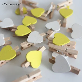 x25 Mother's Day Mini Love Heart Wooden Photo Banner Clips House Decorate White Yellow Hearts Photo Paper Small Clothespins
x25 Mother's Day Mini Love Heart Wooden Photo Banner Clips House Decorate White Yellow Hearts Photo Paper Small Clothespins