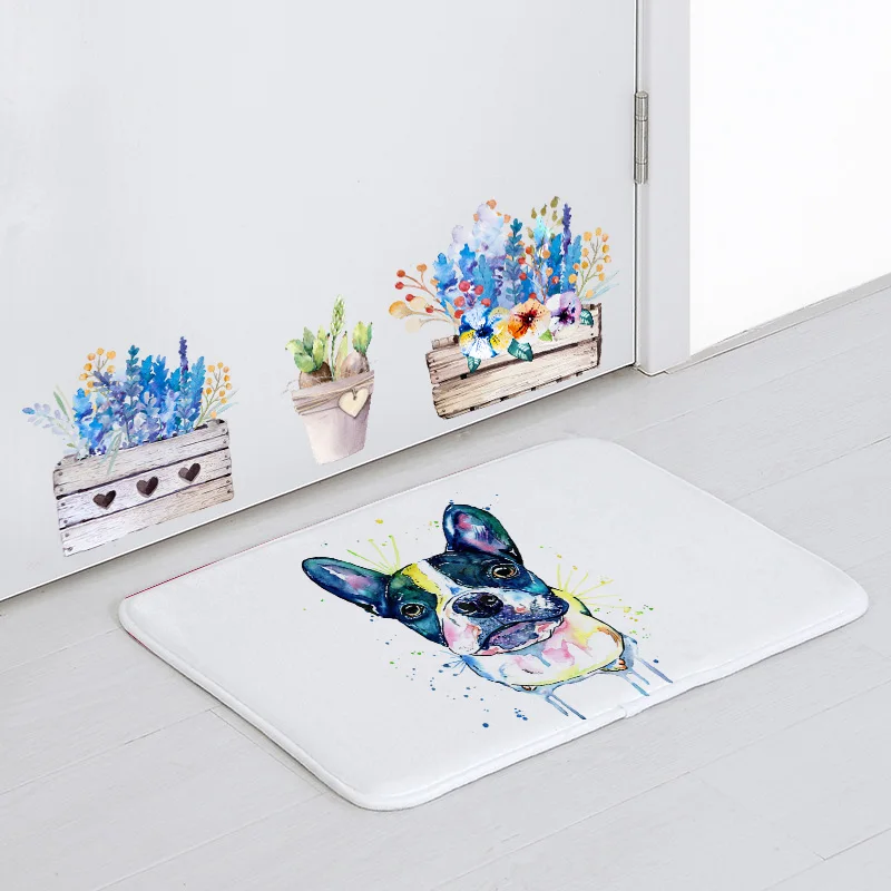 Painted Style Dog Decoration Living Room Doormat Pomeranian Schnauzer Shepherd Dog Mat Home Sofa Kitchen Simple Mat Coral Fleece
Painted Style Dog Decoration Living Room Doormat Pomeranian Schnauzer Shepherd Dog Mat Home Sofa Kitchen Simple Mat Coral Fleece