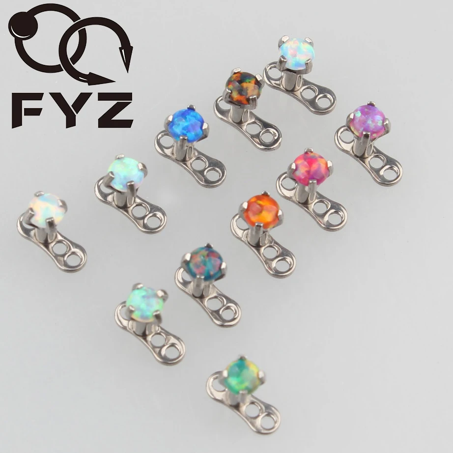 Mixed 11 Color 3mm Opal Tops G23 Titanium Dermal Anchor Skin Diver Body Piercing Jewelry
Mixed 11 Color 3mm Opal Tops G23 Titanium Dermal Anchor Skin Diver Body Piercing Jewelry