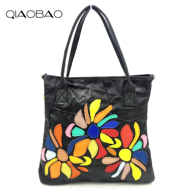 QIAOBAO 100% Sheepskin Bag Leather Handbags Flower Big Ladies Hand Bags Girls Soft Genuine Leather Shoulder Bag Lady Totes
QIAOBAO 100% Sheepskin Bag Leather Handbags Flower Big Ladies Hand Bags Girls Soft Genuine Leather Shoulder Bag Lady Totes