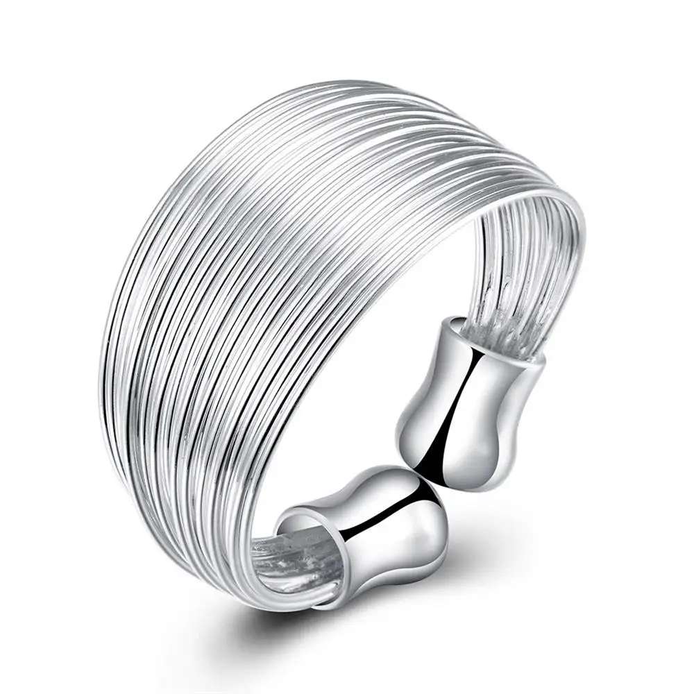 Open multi-line Ring 925 Sterling Silver Rings For Women Jewelry jewellery Anel Anillos Aneis Bague Anelli Anillo love gift a75
Open multi-line Ring 925 Sterling Silver Rings For Women Jewelry jewellery Anel Anillos Aneis Bague Anelli Anillo love gift a75