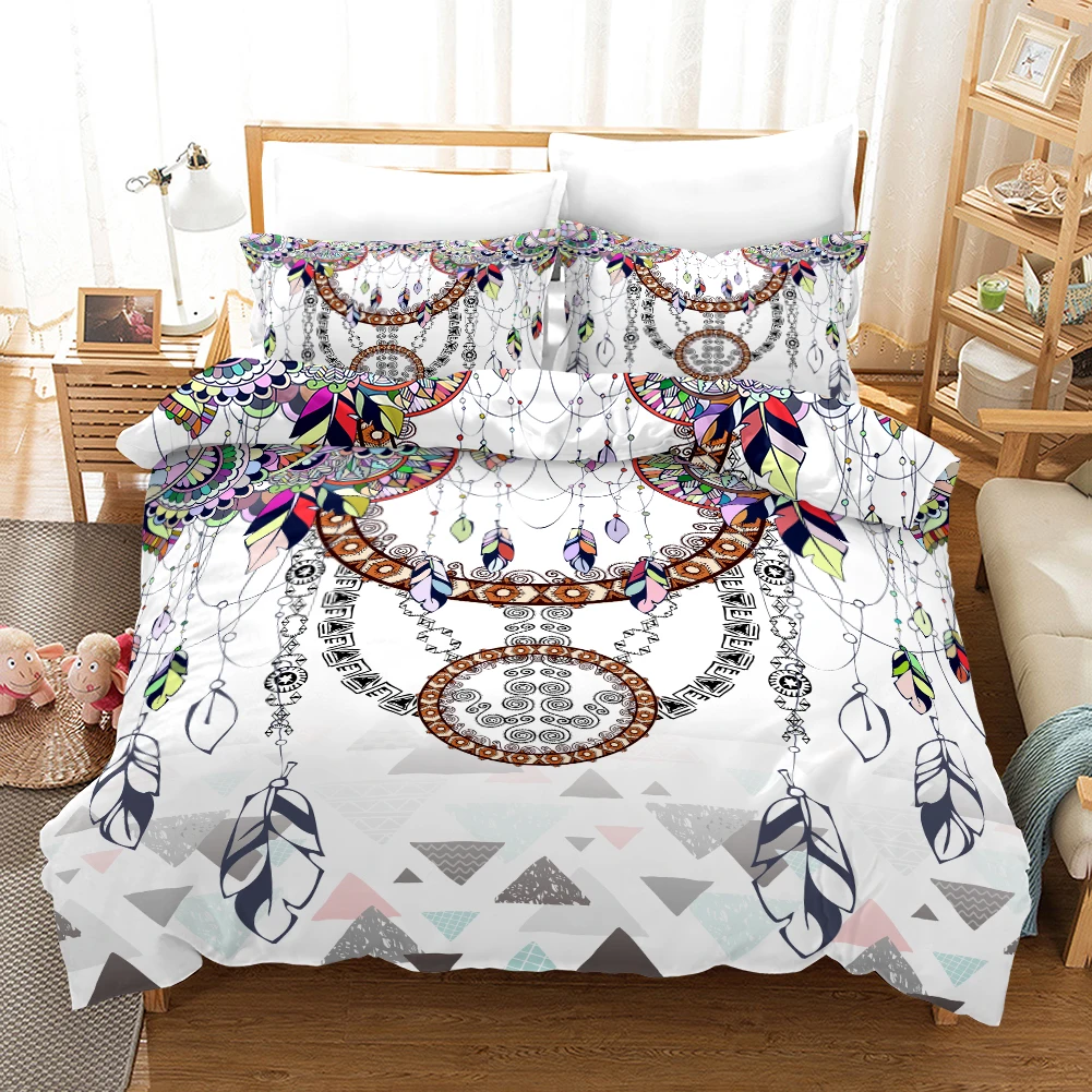 Fanaijia 3d Dreamcatcher Bedding Set King Size Feather Bohemian Duvet Cover with Pillowcase Full Size Bed Set
Fanaijia 3d Dreamcatcher Bedding Set King Size Feather Bohemian Duvet Cover with Pillowcase Full Size Bed Set