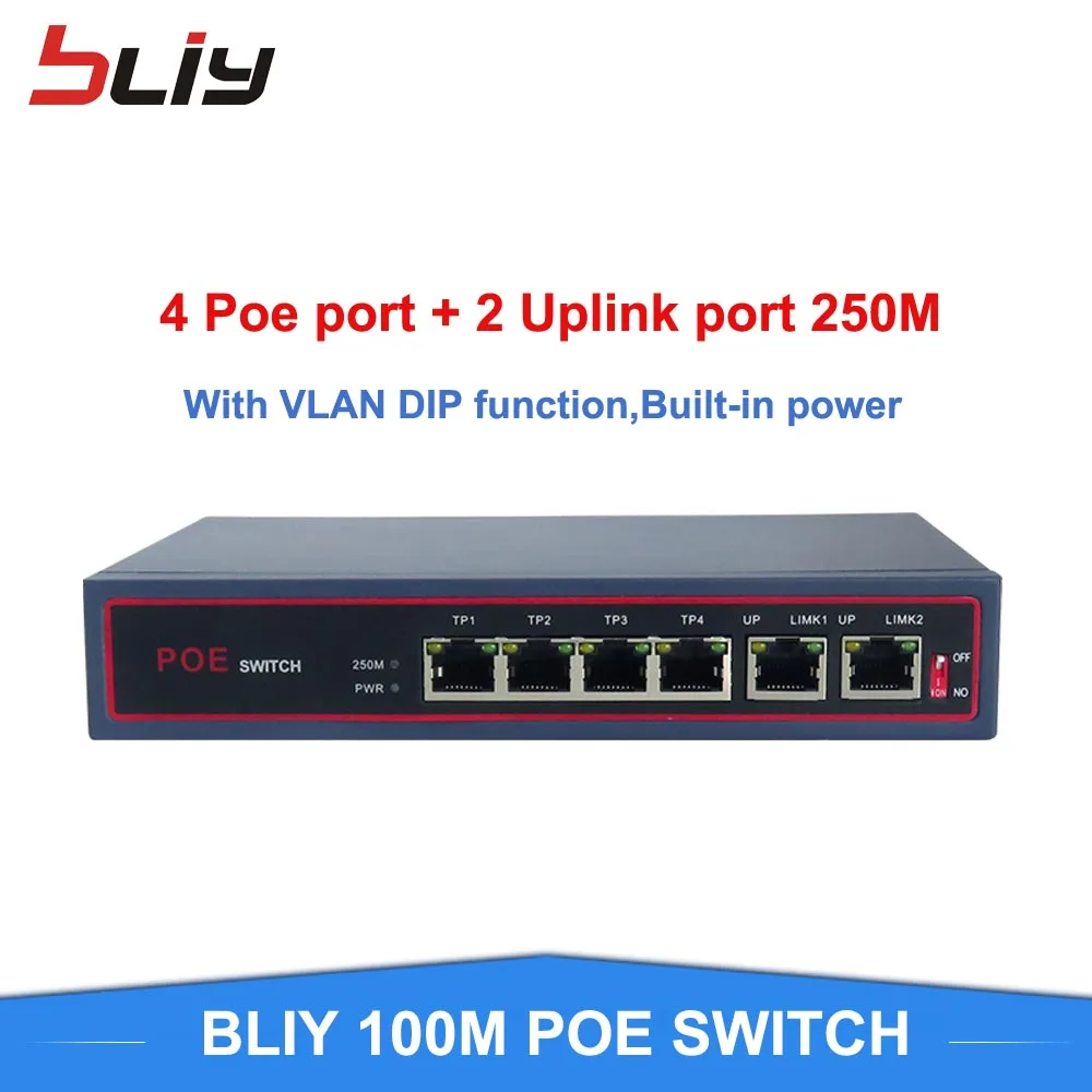250M 4+2 port lan poe switch ethernet switch poe with 6 10/100Mbps port suitable for IP camera/wireless AP/CCTV camera network
250M 4+2 port lan poe switch ethernet switch poe with 6 10/100Mbps port suitable for IP camera/wireless AP/CCTV camera network