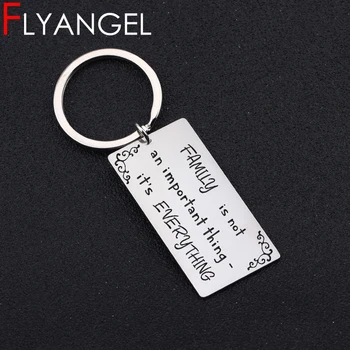 New Fashion Keyring Engraved Family Is Not An Important Thing It's Everything Key Chain Jewelry Gifts For Family Key Holder
New Fashion Keyring Engraved Family Is Not An Important Thing It's Everything Key Chain Jewelry Gifts For Family Key Holder