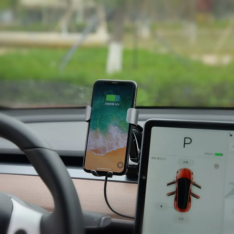 For Tesla Model 3 car gravity mobile phone support bracket air outlet multi-function navigation instrument panel with charger
For Tesla Model 3 car gravity mobile phone support bracket air outlet multi-function navigation instrument panel with charger
