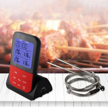 Wireless Remote Meat Thermometer Alarm Timer Wireless Digital Cooking Food Meat Thermometer With Dual Probe Kit With Lcd Display
Wireless Remote Meat Thermometer Alarm Timer Wireless Digital Cooking Food Meat Thermometer With Dual Probe Kit With Lcd Display