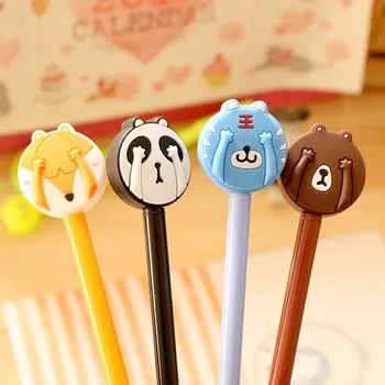 4Pcs/Lot Cute Kawaii Cartoon Gel Pen Cover Up Face Animals Fox Panda 0.38mm Writing Pen Erasable Pen Kids School Stationery
4Pcs/Lot Cute Kawaii Cartoon Gel Pen Cover Up Face Animals Fox Panda 0.38mm Writing Pen Erasable Pen Kids School Stationery