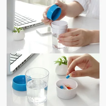 Portable 2 IN 1 Pillbox Cup Set Pill Storage Travel Box Case with Water Cup Set Hot Mdf
Portable 2 IN 1 Pillbox Cup Set Pill Storage Travel Box Case with Water Cup Set Hot Mdf