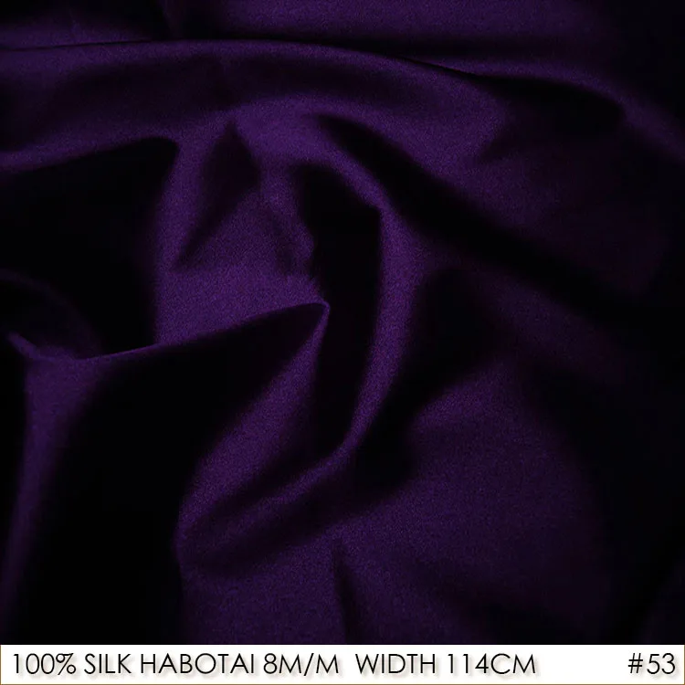SILK HABOTAI 114cm width 8momme/100%Natural Silk Lining Factory Direct Batik Painting DIY Patchwork Fabric Dark Purple NO53
SILK HABOTAI 114cm width 8momme/100%Natural Silk Lining Factory Direct Batik Painting DIY Patchwork Fabric Dark Purple NO53