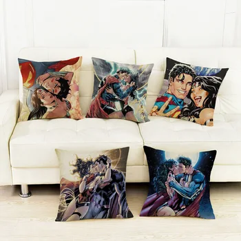 Cartoon Wonder Woman Cushion Cover Home Decoration Superman Chair Sitting Pillows Love Kiss Sofa Linen Throw Pillow Case 45*45cm
Cartoon Wonder Woman Cushion Cover Home Decoration Superman Chair Sitting Pillows Love Kiss Sofa Linen Throw Pillow Case 45*45cm
