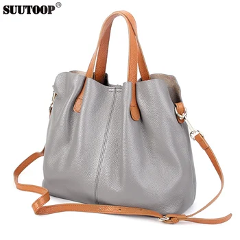 Women General genuine leather handbags tide Europe fashion first layer of cowhide women bag hand diagonal cross package tote
Women General genuine leather handbags tide Europe fashion first layer of cowhide women bag hand diagonal cross package tote