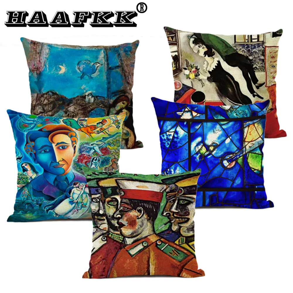 Master Chagall Decoration Cushion Covers 45x45cm Famous Oil Painting Cotton Linen Sofa Decorative Throw Pillow Cover/Cases
Master Chagall Decoration Cushion Covers 45x45cm Famous Oil Painting Cotton Linen Sofa Decorative Throw Pillow Cover/Cases