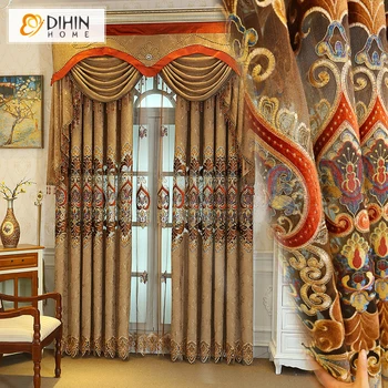 Luxury Blackout Curtains Customized Window Treatment For Living Room Custom Made Valance
Luxury Blackout Curtains Customized Window Treatment For Living Room Custom Made Valance