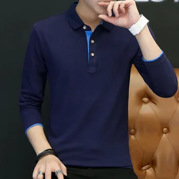New Spring men's Smart Casual pure cotton Solid Color polo shirt Long-sleeve Mens Classic casual tops clothing JA08
New Spring men's Smart Casual pure cotton Solid Color polo shirt Long-sleeve Mens Classic casual tops clothing JA08