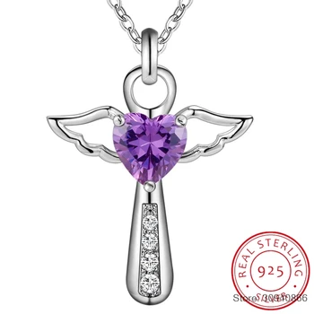 SMTCAT Genuine 925 Sterling Silver Jesus Cross Necklace Fine Jewelry Angel Wings with A Heart Pendant Necklace Holiday Sale
SMTCAT Genuine 925 Sterling Silver Jesus Cross Necklace Fine Jewelry Angel Wings with A Heart Pendant Necklace Holiday Sale