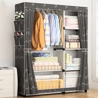 DIY Non-woven fold Portable Storage furniture When the quarter wardrobe Cabinet bedroom furniture wardrobe bedroom organ image