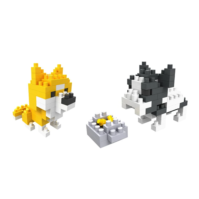 Lovely pixel pets puppy nanoblock Shiba Inu Bulldog Husky dog micro diamond building block animals bricks toys for kids gifts
Lovely pixel pets puppy nanoblock Shiba Inu Bulldog Husky dog micro diamond building block animals bricks toys for kids gifts