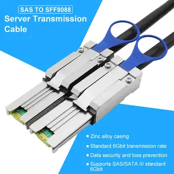 Hard Disk Server Cable 1M 2M MINI SAS 26P SFF-8088 TO SFF8088 6Gbit High-end Data Security Hard Disk Server Transmission Cable
Hard Disk Server Cable 1M 2M MINI SAS 26P SFF-8088 TO SFF8088 6Gbit High-end Data Security Hard Disk Server Transmission Cable