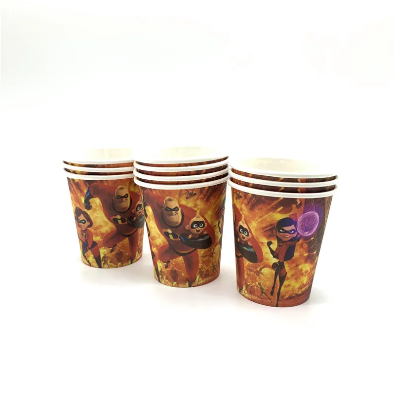 10pcs/lot The Incredibles disposable cups Mr. Incredible theme birthday party decorations The Incredible 2 theme paper cups
10pcs/lot The Incredibles disposable cups Mr. Incredible theme birthday party decorations The Incredible 2 theme paper cups