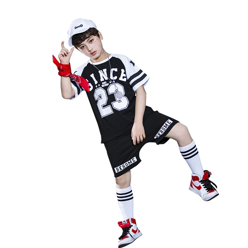 Summer Fashion Hip hop Performe Clothes Kids street dance costume Boys Sport Print Clothing Set Short Sleeve+Pants Boy School
Summer Fashion Hip hop Performe Clothes Kids street dance costume Boys Sport Print Clothing Set Short Sleeve+Pants Boy School