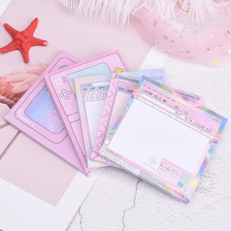 Pink Gradient N Times Memo Pad Computer Game Model Paper Bookmark Stationery Sticky Notepad Gift Random
Pink Gradient N Times Memo Pad Computer Game Model Paper Bookmark Stationery Sticky Notepad Gift Random