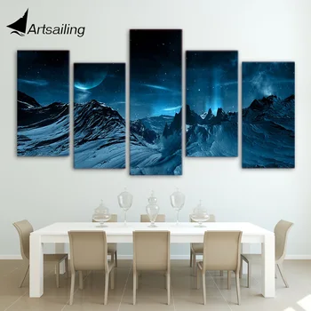HD Printed 5 piece canvas art Blue Night And Mountain space sky Painting poster wall art for living room Free shipping/ny-2941
HD Printed 5 piece canvas art Blue Night And Mountain space sky Painting poster wall art for living room Free shipping/ny-2941