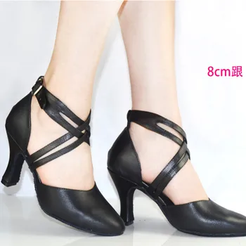 New 2020 Women Shoe In Leather Dance Shoes Black Close Toe Women Latin Salsa Shoes High Ballroom Shoes For Ladies
New 2020 Women Shoe In Leather Dance Shoes Black Close Toe Women Latin Salsa Shoes High Ballroom Shoes For Ladies