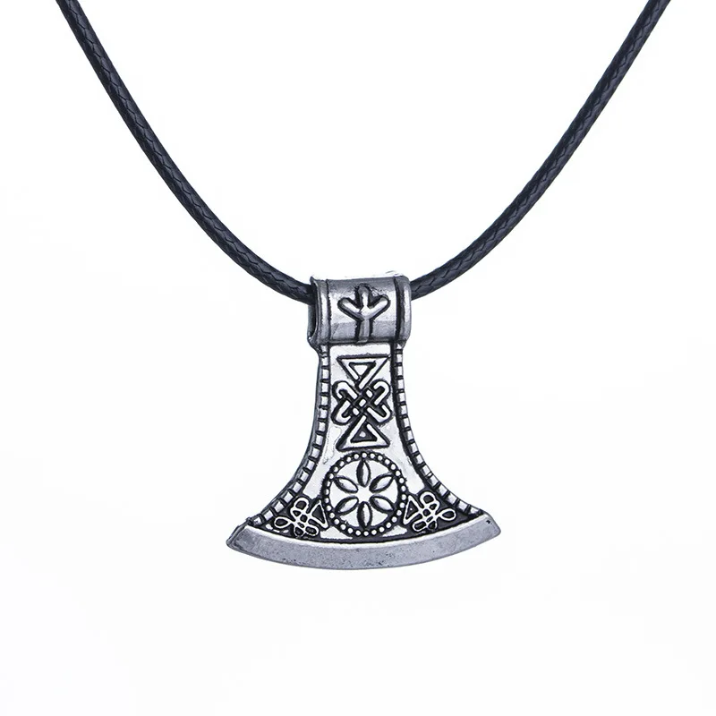 Hot Stylish Viking axe of the Nordic Pirates Pendant Necklace Vintage silver antique axe Collar Necklace men women Jewelry Gift
Hot Stylish Viking axe of the Nordic Pirates Pendant Necklace Vintage silver antique axe Collar Necklace men women Jewelry Gift