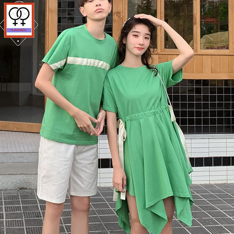 Matching Couple Boyfriends Girlfriends Lovers Clothes Date Holiday Summer Short Sleeve Casual Cotton T Shirt Dress Green 6811
Matching Couple Boyfriends Girlfriends Lovers Clothes Date Holiday Summer Short Sleeve Casual Cotton T Shirt Dress Green 6811