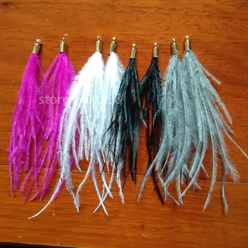 12 pcs/Lot Cute Ostrich Feather Pompon Pendant Handmade Golden Cap Pom Bag Chain Curtain Drop Earring Tassel Tassel Jewelry Find
12 pcs/Lot Cute Ostrich Feather Pompon Pendant Handmade Golden Cap Pom Bag Chain Curtain Drop Earring Tassel Tassel Jewelry Find