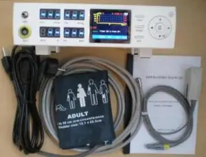 CONTEC CMS5000B Tabletop Pulse Oximeter BP Blood Oxygen Monitor Vital Signs Patient Monitor