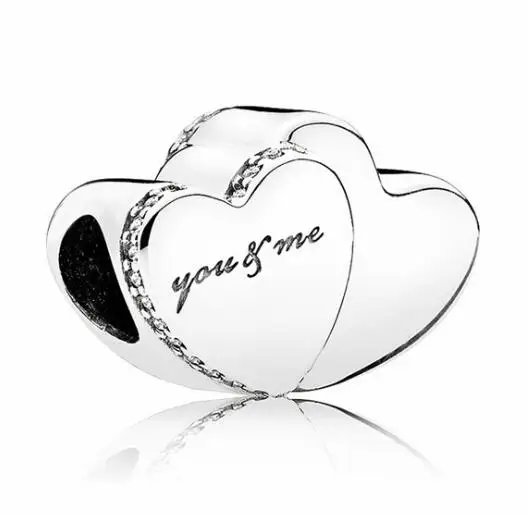 Gold Silver Color Double Love Hearts Crystal Charms Beads Fit Pandora Bracelets Necklaces for Women Simple Style DIY Making Gift
Gold Silver Color Double Love Hearts Crystal Charms Beads Fit Pandora Bracelets Necklaces for Women Simple Style DIY Making Gift