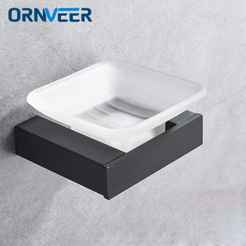 Matte Black Soap Dish Holder With Glass SUS 304 Stainless Steel Bathroom Modern Smooth Square Soap Dish Bathroom Accessories
Matte Black Soap Dish Holder With Glass SUS 304 Stainless Steel Bathroom Modern Smooth Square Soap Dish Bathroom Accessories
